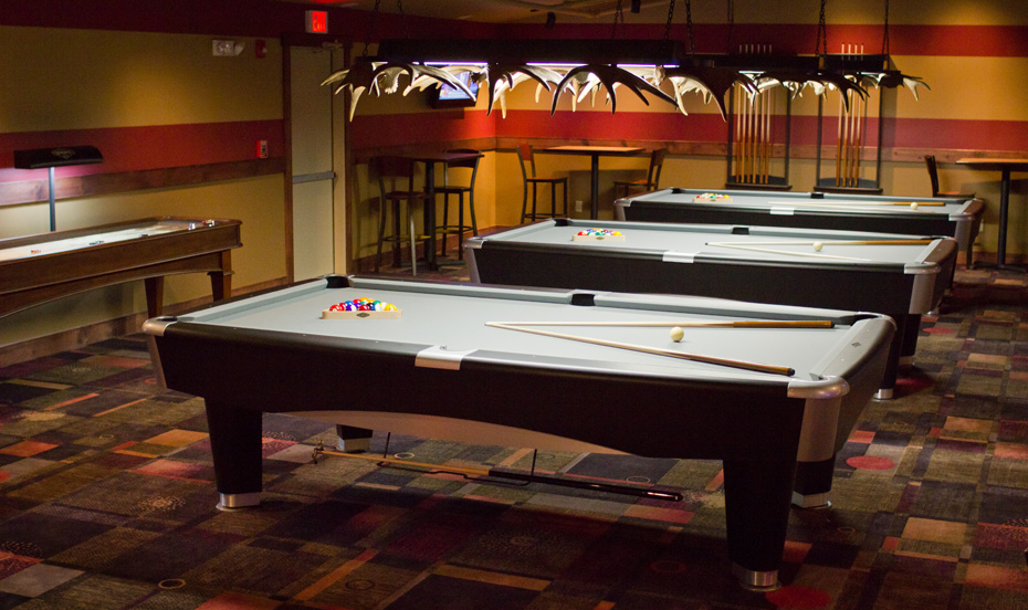 pool tables at Moose Alley