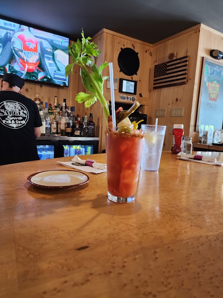 Sarge's famous loaded bloody mary
