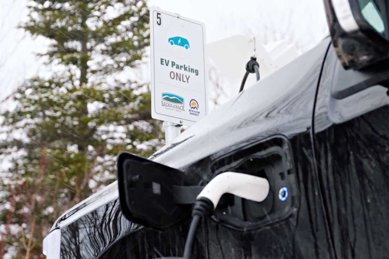 EV Chargers at Saddleback Mountain in Rangeley Maine