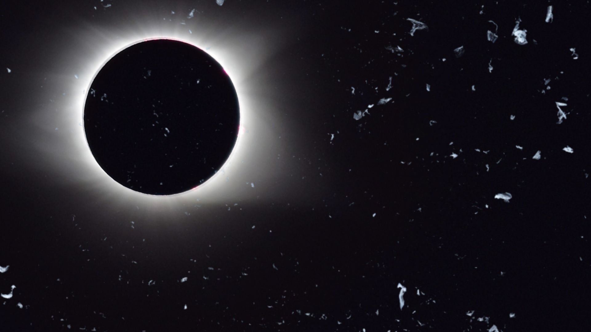 solar eclipse all black