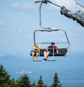 Jack and Michelle C riding the Rangeley July 2024